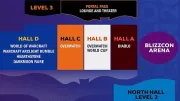 Teaser Bild von BlizzCon: Offizielle Karte - WoW, Diablo, Overwatch: Wer bekommt wie viel Platz?
